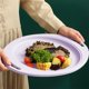 thumbnail image 5 of Platos ovalados con forma de oreja, fabricados en plástico resistente al calor y a prueba de caídas, ideales para servir carne en restaurantes., 5 of 6