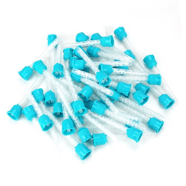 Punta De Mezcla Dental, 50PCS Puntas De Mezcla Intraorales Dentales Desechables Proposición De Mezcla De Caucho De Silicona 1: 1