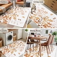 thumbnail image 5 of 4'x6' Area Rugs, Yellow Leaves Indoor Outdoor Area Rug for Living Room Bedroom, Summer Botanical Washable Bathroom Rugs Kitchen Floor Carpet Mats Home Decor Aesthetic, 5 of 8