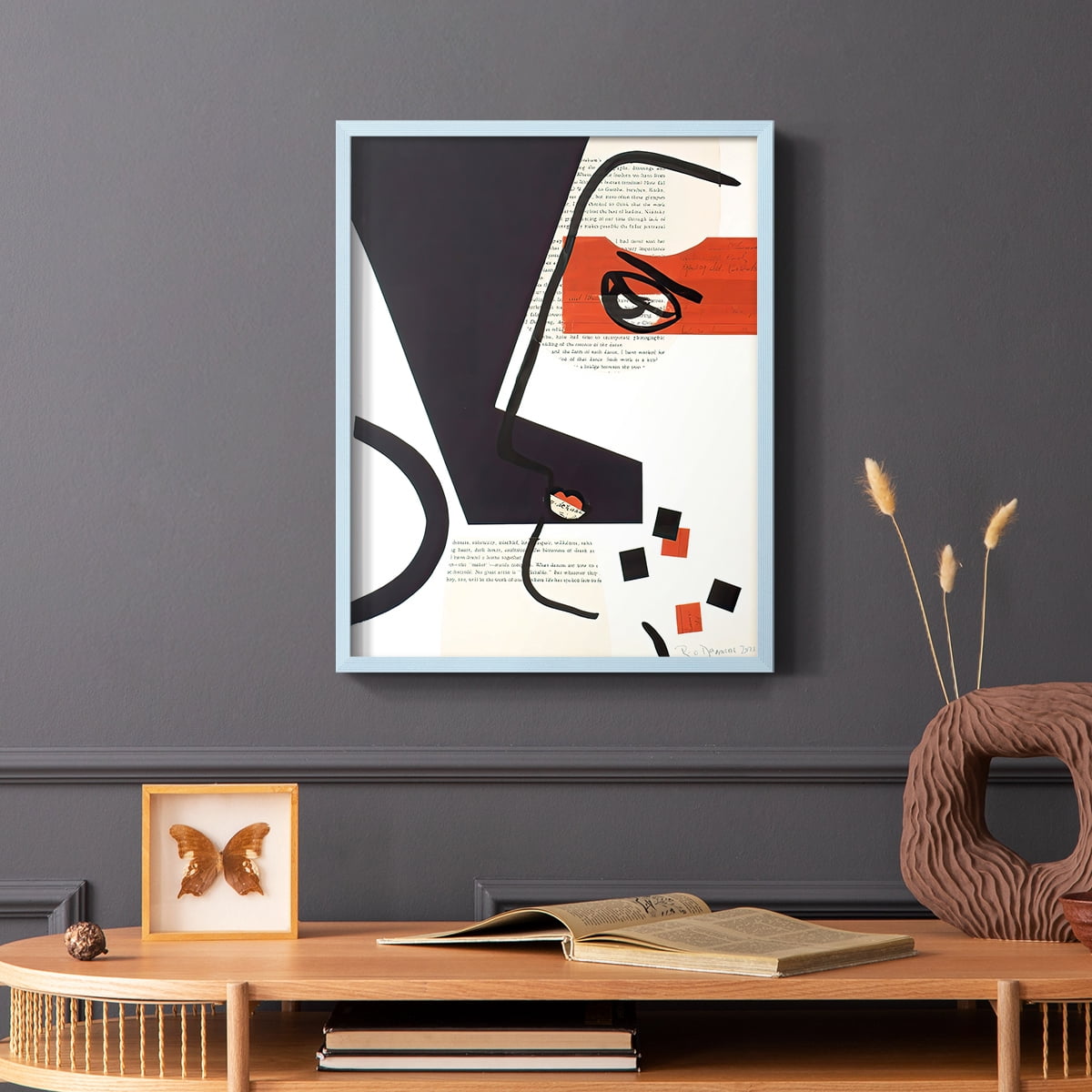 Faces of A Century V in Paper Solid Wood 11 x 14 Framed Print