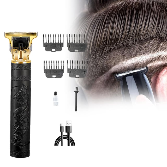 Cortadora de cabello Fernando Máquina cortadora de cabello Negro 4 peines de límite