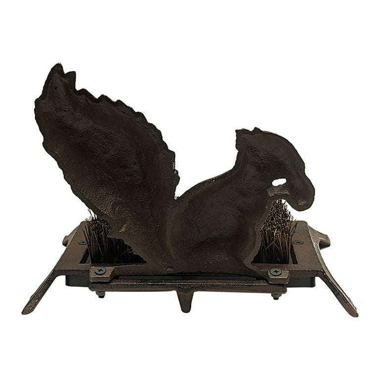 Metal Squirrel Boot Scraper Garden Shoes Brush Outdoor Front Door Porch Decor Metal Squirrel Boot Scraper Garden Shoes Brush Outdoor Front Door Porch Decor
