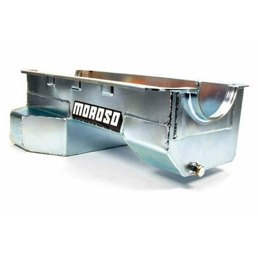 Moroso 21318 Moroso Pre-85 Chevrolet Small Block (w/Passenger Side Dipstick) Wet Sump 7qt 7-1/8in Steel Oil Pan main image 1