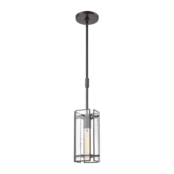 Elk Home 5-Inch Wide Hyde Park Pendant, Transitional, Oiled Bronze