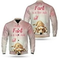 thumbnail image 3 of Every Fart is Love Note Golden Retriever Guilty Face Happy Valentine's All Over Print 3D Baseball Jacket Goldens Dog Lover Gifts Idea Bomber Jacket Softball - 01016, 3 of 6