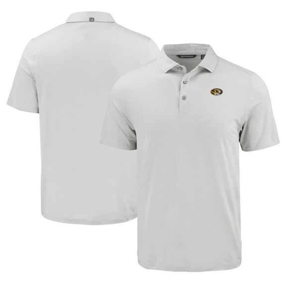 Men's Cutter & Buck Gray Missouri Tigers Coastline Epic Comfort Eco Recycled Polo