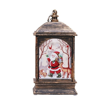 

ABIDE Christmas LED Candlestick Night Light Santa Claus Table Lamp Hanging Ornament