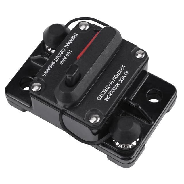 Interruptor De Circuito, Solar De Automóvil Desconexión De La Batería DC Audio Audio Circuito En Línea Con Interruptor De Reinicio Manual Para La Bota Motor Marino ATV
