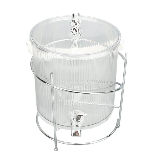 Cold Drink Dispenser, Large Capacity Beverage Dispenser Clear Easy To Clean Multipurpose Leakproof with Stand for Parties
