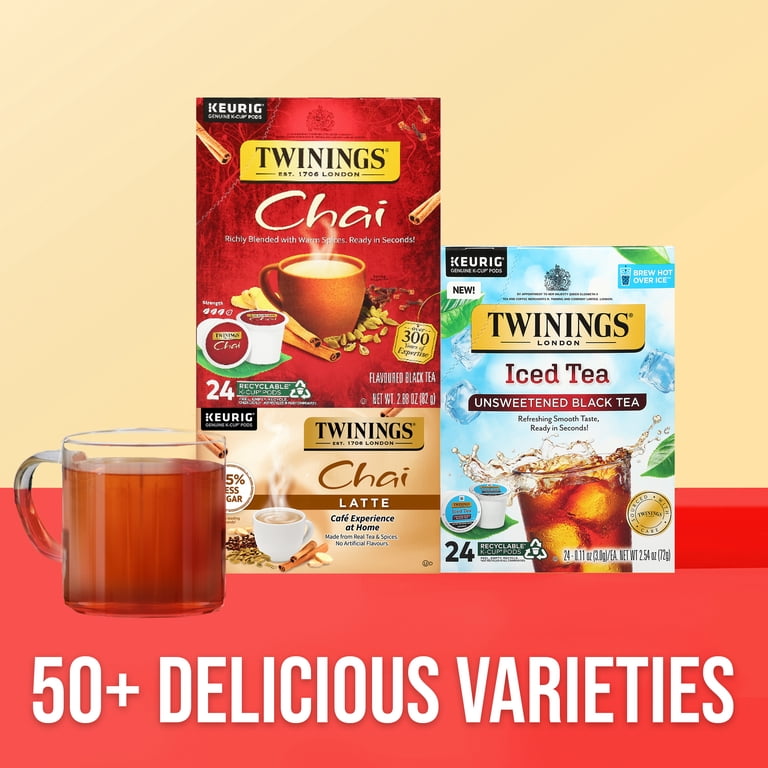 Twinings Chai Latte Black Tea K-Cup Pods, 24 Count photo 5