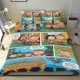 thumbnail image 1 of ¡Corre, Charlie Brown! (2) Conjunto de sábanas temático, trío de piezas, cómodo y amigable con la piel, diseño único, regalo de decoración para el hogar para familiares, amigos y fans,135X200cm, 1 of 6