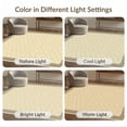 thumbnail image 7 of ODIKA Border Lattice Nautical Stripe Motifs Inspired Subtle Tonal Sisal Flowing for Entryway, Kitchen, Laundry Room, Stain Resistant Thin Throw, 7 of 7