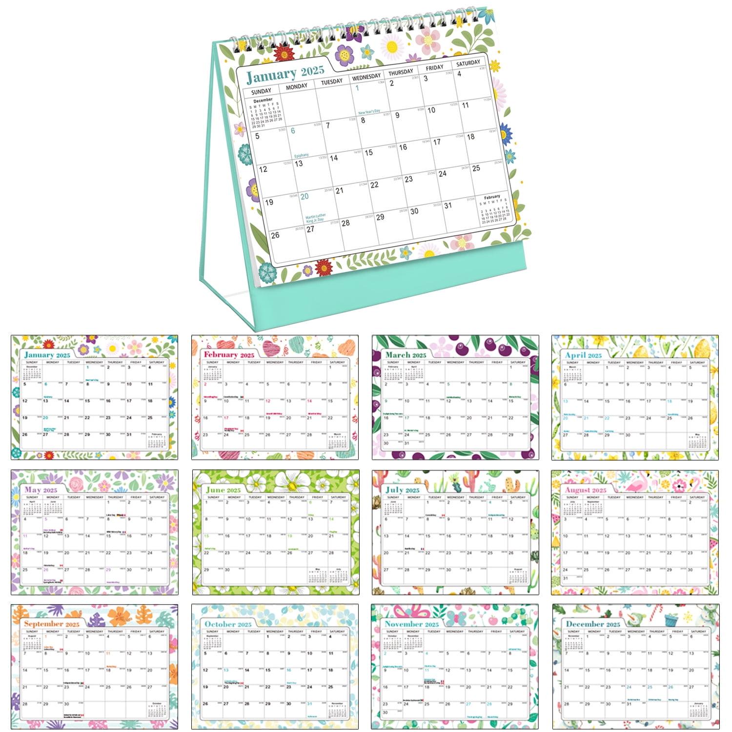 VINAUO Monthly Desk Calendar 2025-2026, Laminated Standing Flip Desk Calendar - Walmart Business Supplies vinauo-monthly-desk-calendar-2025-2026-laminated-standing-flip-desk-calendar-walmart-business-supplies