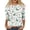 KH45_Green, variant on Lumtrix Christmas Shirts for Women 2026 Tree Printed Tee Fall Lightweight Crew Neck 3/4 Sleeve Blouses Green M