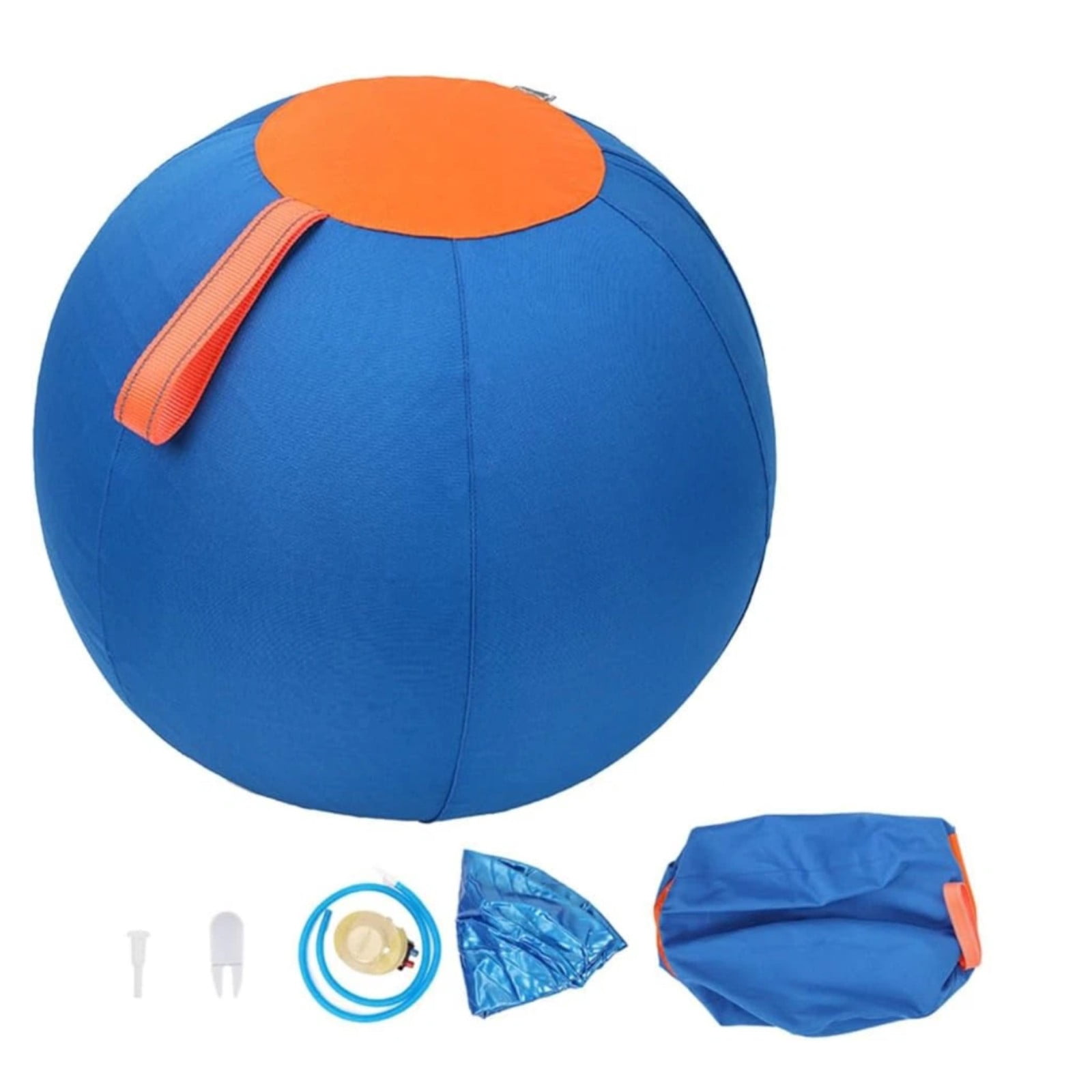 Jumbo Dog Herding Ball Inflatable Giant Dog Toy Durable Anti Tear Calming Exercise Ball with Cover Pump for Large Medium Small Dogs Training Play 25–55cm