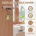 thumbnail image 6 of Uxcell Door Hole Cover Plate Zinc Alloy Vintage Round Deadbolt Knob Hole Repair Cover for Hole Filling Decoration Copper, 6 of 7