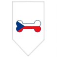 thumbnail image 1 of Bone Flag Czech Republic  Screen Print Bandana White Small, 1 of 1