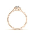 thumbnail image 2 of ANGARA Natural Cushion Diamond Halo Engagement Ring in 14K Rose Gold for Women (Size-4mm| Color-K| Clarity-I3) | April Birthstone, Birthday, Anniversary, Jewelry Gift for Women | Natural Diamond Ring, 2 of 9