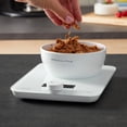 thumbnail image 3 of Glass Surface 11 Pound Capacity Digital Kitchen and Food Scale, Scale for Food Ounces and Grams, Dry and Liquid Ingredients, White, 3 of 3