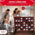 thumbnail image 7 of SWOOC Games - Giant Four in a Row (All Weather) Outdoor Game w/ Carrying Case - Noise Reducing - 60% Quieter - Giant Connect - 4 Game, 7 of 7