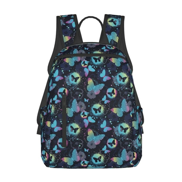 Easygdp Blue Butterfly para Easygdp Yak - Mochila Casual Ligera y Resistente para Viaje y Senderismo para Hombres y Mujeres