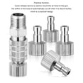 thumbnail image 3 of Scienceny Acoplador de aerógrafo de metal Suministros de componentes de adaptador de manguera reemplazable de liberación rápida universal con Herramientas eléctricas, 3 of 6