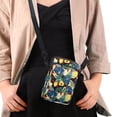 thumbnail image 4 of HELLHERO Navy Floral Tote Crossbody Small Crossbody Bags with Adjustable Strap for Daily Use, 4 of 7