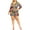 Tropical Fruit, variant on Nina Parker Womens Plus Tie Waist Long Sleeve Romper