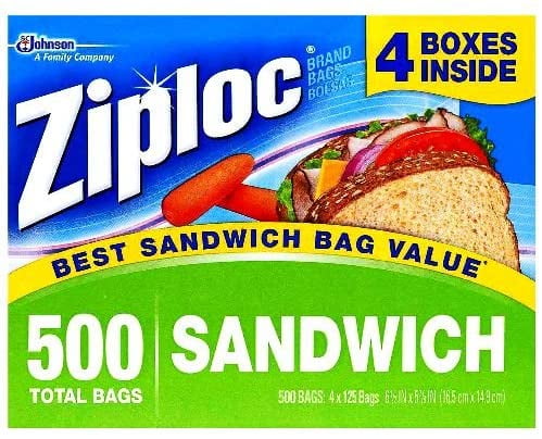 80 Count Free Shipping Ziploc Freezer Pint Bags 80ct
