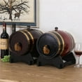 WZOQNI Authentic Antique Oak Household Wooden Wine Barrel with Inner