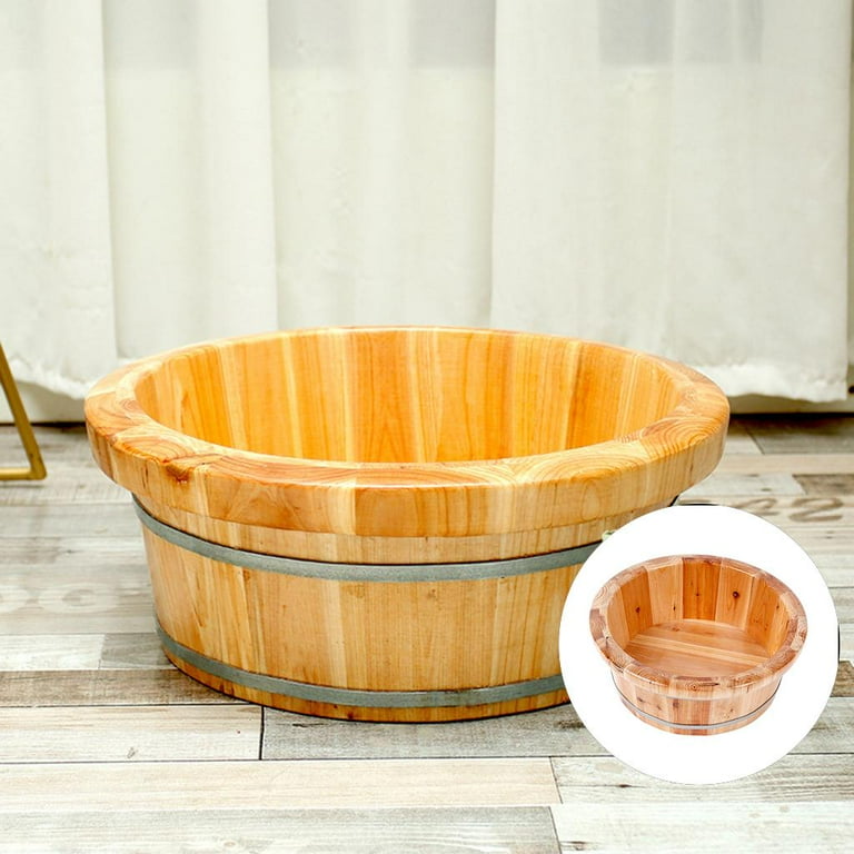 Wooden Foot Bath Bucket / E-42B