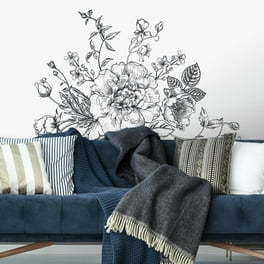 Watercolor Floral Cross Giant Peel Stick Wall Decals Walmart