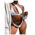 thumbnail image 2 of Maillot de Bain Femme Unilatéral Mini String Bikini Ensemble de Bain, 2 of 6
