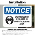 thumbnail image 3 of (2 Pack) Eye Protection Required In Manufacturing Sign, 3 of 7