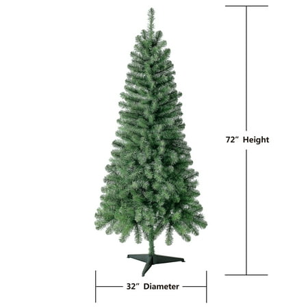 Holiday Time Non-Lit Wesley Pine Artificial Christmas Tree, 6 ...