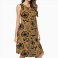 thumbnail image 2 of Black Mushroom Brown Fungus Dress Loose Women'S Dress Beach Dresses With Pockets Dresses For Womens, 2 of 4