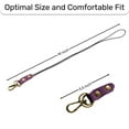 thumbnail image 2 of Lanyard Keychain, Lanyard for keys and ID Badges - Genuine Leather, Elegant Design, Sturdy Clasp - Long Keychain for Car, 2 of 8