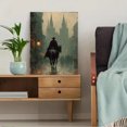 thumbnail image 5 of Misty Headless Horseman Halloween Canvas Print, Gothic Legend Eerie Autumn Seasonal Home Bedroom Wall Decor Art, 5 of 8