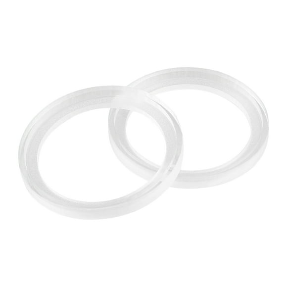 Pair 2 Inch Car White Clear Speaker Spacer Ring Mounting Spacer Acrylic 54mm ID