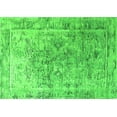 thumbnail image 1 of Ahgly Company Indoor Rectangle Oriental Green Industrial Area Rugs, 2' x 4', 1 of 4