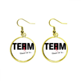 thumbnail image 1 of Team individual Search Ear Dangle Golden Drop Earring Jewelry Mujer Unbranded M, 1 of 3