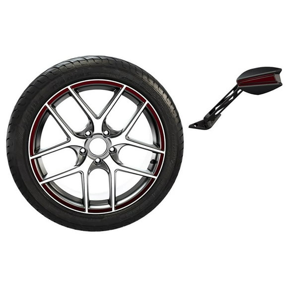 Polaris 2881817-554 Midnight Cherry Rim and Mirror Decal Kit 2015-2019 Slingshot