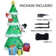 thumbnail image 5 of Árbol verde de decoración inflable de Navidad de 9 pies con luces LED, 5 of 7