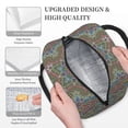 thumbnail image 3 of Salouo Snowflake Colorful for Insulated Lunch Bag for Women/Men - Leakproof Cooler Tote Bag Organizer - Reusable Lunch Box for Office Picnic Hiking Beach-One Size, 3 of 6
