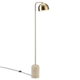 thumbnail image 2 of Bouclair Gold Modern Floor Lamp with Cement Base, 2 of 6