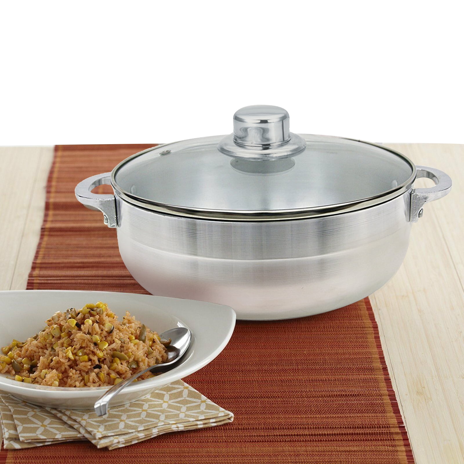 Bene Casa 5-Quart Capacity Dutch Oven, with glass lid, stainless-steel  finish, airtight lid - On Sale - Bed Bath & Beyond - 33036277