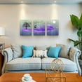 thumbnail image 2 of Canvas Wall Art For Living Room Family Wall Decorations For Bedroom Modern Bathroom Wall Decor Paintings Purple Feather Canvas Art Prints Office Abstract Pictures Artwork Dormitory Home Decor 3 Piece, 2 of 6