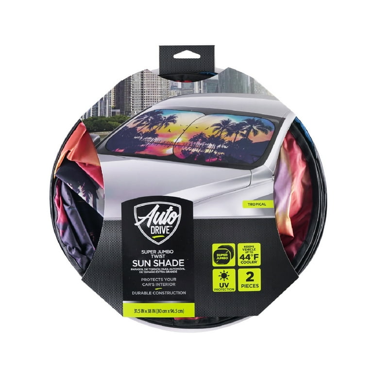 Auto Drive Super Jumbo Tropical Twist Sun Shade
