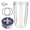 thumbnail image 1 of Vaso Nutribullet 32 Onzas, 1 Aspa, 2 Empaques Y 3 Almohadillas Sofdesk Nutribullet 600 y 900w, 1 of 2