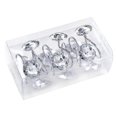 thumbnail image 3 of Cortina de ducha Bling Ganchos Anillos Acrílico Baño Juego de 12 anillos Afortunado Sencillez, 3 of 5